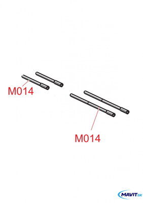 A100  - M0014 šrób dlhý k modulu nastav.  1ks