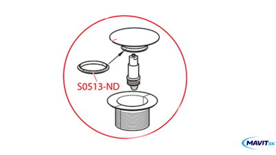 Tesnenie pod piletu k vaňov.sif. 115mm S0513