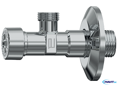 Guľový ventil rohový 1/2&quot;x1/2&quot;s vretenom+spat.kl.