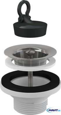 Pileta 5/4&quot;   ALCA s kovov. mriežkou  A31