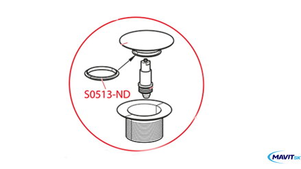 Tesnenie pod piletu k vaňov.sif. 115mm S0513