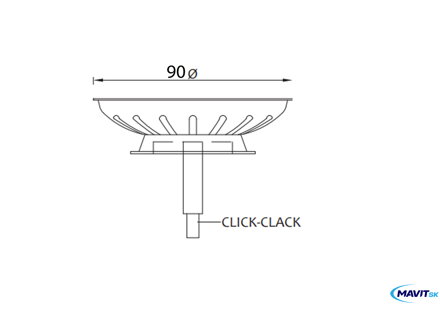 Pileta 6/4" EURO-115mm  ND-SITKO GO