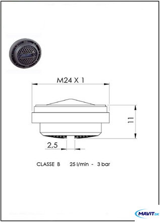 Perlátor VOZ závit  PLAST COIN
