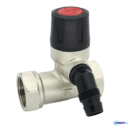 Ventil poist. 1/2"MYJAVA TE2852.1- Do 8bar červeny Ventil poist. 1/2"MYJAVA TE2852.1- Do 8bar červeny