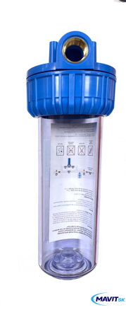 Filter na vodu 10"-3/4" závit+klúč+držiak