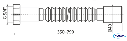 Flexi hadica - 5/4"x40 plast matica A730 Flexi hadica - 5/4"x40 plast matica A730
