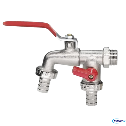 Guľový ventil záhradný -dvojitý KE-233DB- 1/2"