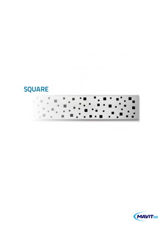 Lineárne podlahové žľaby ku stene MCH-SQUARE