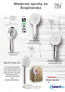 Nová ručná sprcha Fresh LED