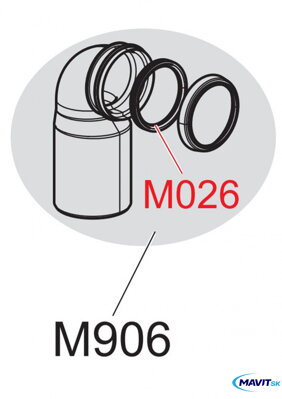 A100  - M906 koleno odpadu 90/110 - pevné