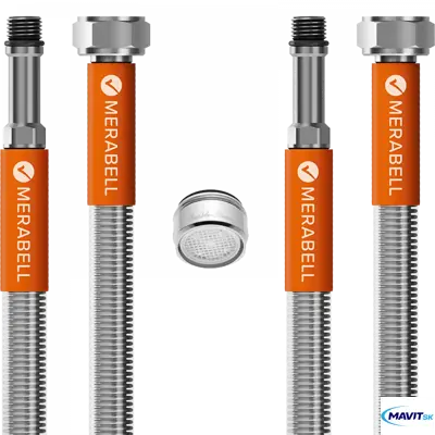 Batériové hadičky SET G3/8&quot;- M10x1 s perlátorom
