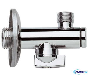 Ventil  rohový CR 1/2"x3/8"+filtr  REMER