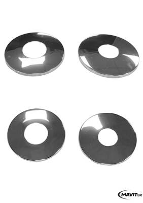 Ružica plochá nerez leštená