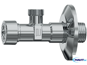 Guľový ventil rohový 1/2"x1/2"s vretenom+spat.kl.