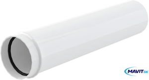 Trubka biela - predlžovací kus DN32 - A4000B