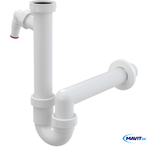 Sifón A81/40 s prípojkou a prevl. maticou 6/4"