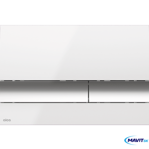 M1720-1Ovládacie tlačítko pre predsten. inštalač. syst., biela/chróm-lesk