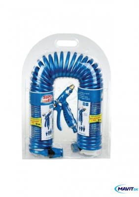 Hadica z. SPIRALA+PISTOL KOV 15m  SET MODRY