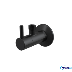 AARV001-BLACK ventil rohový s filtrom 1/2"×3/8" čierná matt